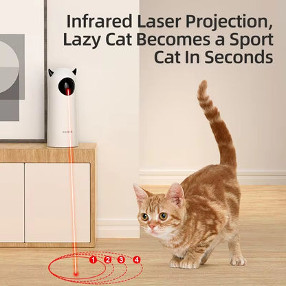 Interactive Automatic LED Laser Cat Toy - Smart Handheld Electronic Teaser for Cats and Dogs
