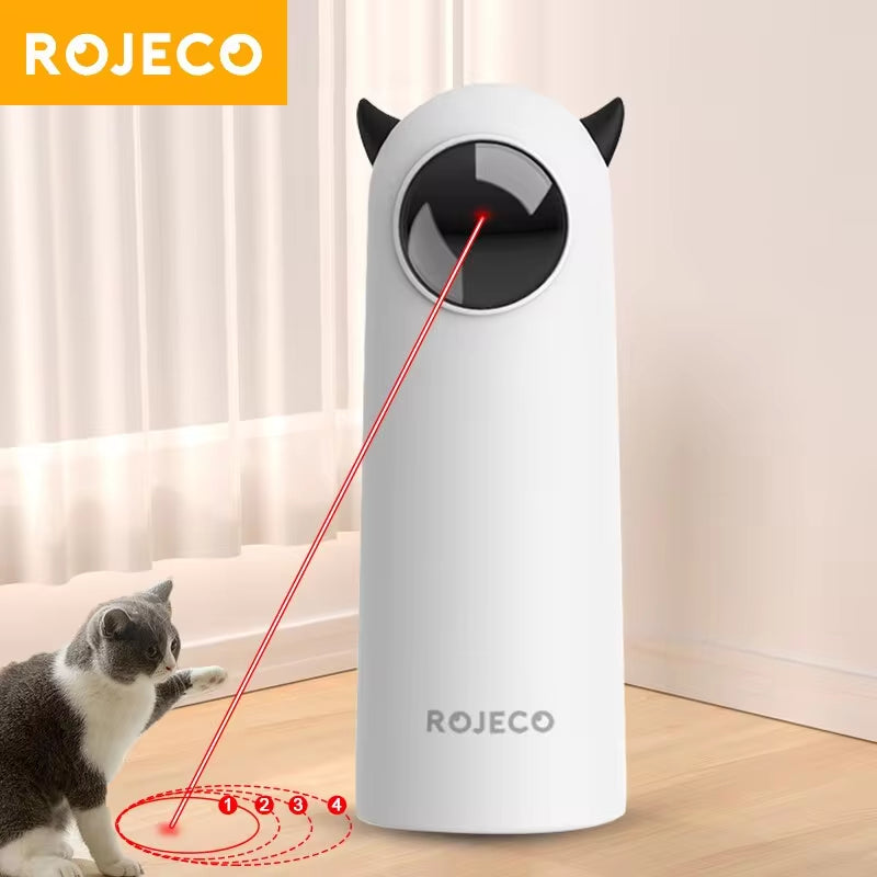 Interactive Automatic LED Laser Cat Toy - Smart Handheld Electronic Teaser for Cats and Dogs